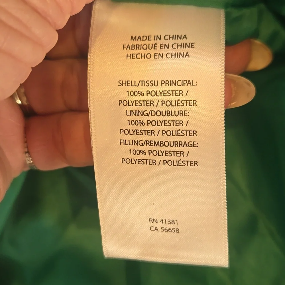 New Lauren Ralph Lauren Sunset Green Quilted Jacket - Picture 9 of 15